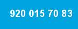 920 015 70 83 920 015 70 83